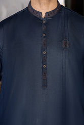 GZ-1436 | Semi-Stitched Summer Black & Blue Series By Riwaj Men Swear